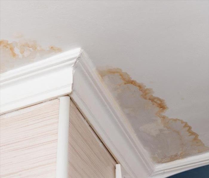 Water-damaged ceiling
